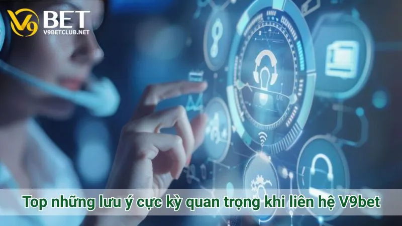 Top những lưu ý cực kỳ quan trọng khi liên hệ V9bet