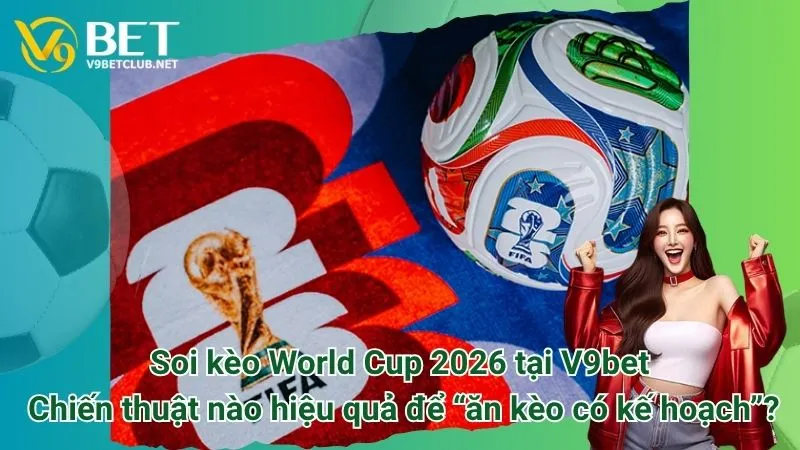 Soi kèo World Cup 2026 tại V9bet: Chiến thuật nào hiệu quả để “ăn kèo có kế hoạch”?