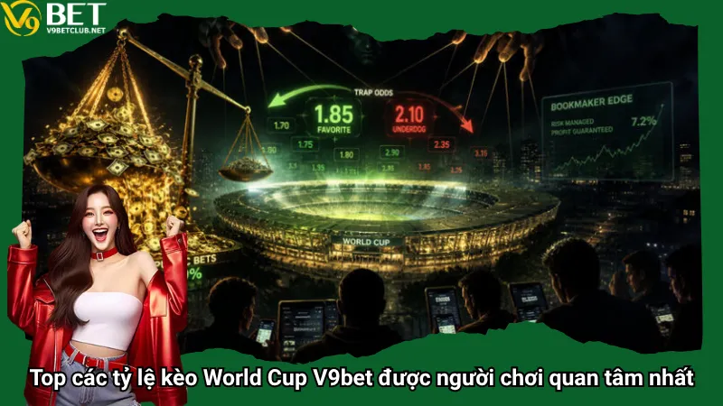 Top các tỷ lệ kèo World Cup V9bet được người chơi quan tâm nhất