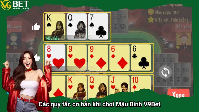Các quy tắc cơ bản khi chơi Mậu Binh V9Bet