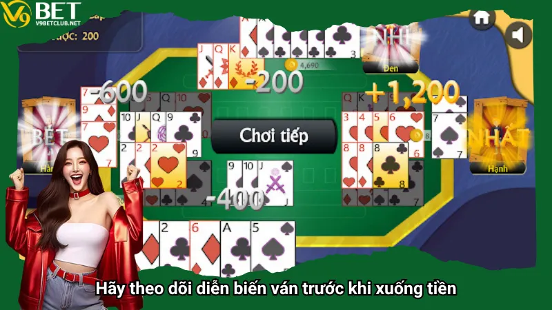 Hãy theo dõi diễn biến ván trước khi xuống tiền