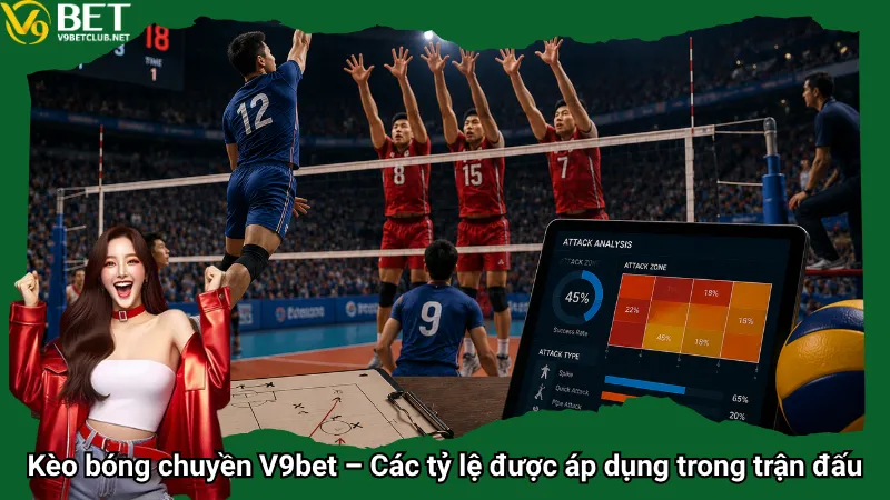 Kèo bóng chuyền V9bet – Các tỷ lệ được áp dụng trong trận đấu